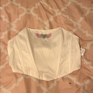 Forever 21 white corset top